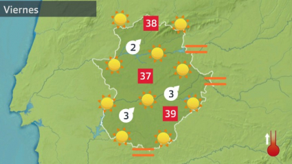 Mapa de previsión para el 12 de agosto de 2022.