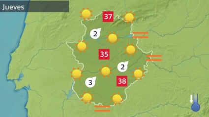 Mapa de previsión para el 11 de agosto de 2022.