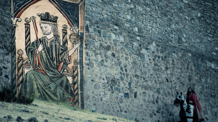 Alfonso VIII en las murallas de Plasencia