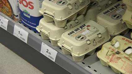 Alimentos en un supermercado