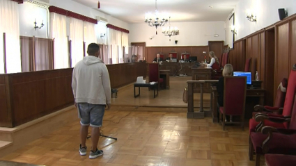 El acusado hoy en el juicio