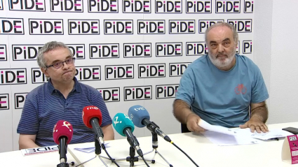 Momento de la rueda de prensa de PIDE