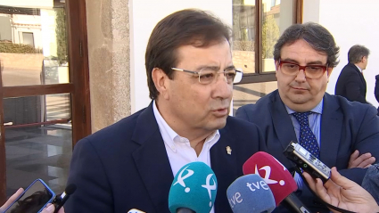 Guillermo Fernández Vara, esta mañana