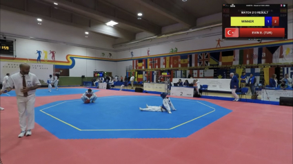 Manuel Mendo cae en primera ronda del Europeo Cadete de Taekwondo