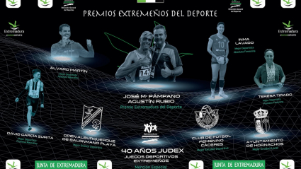Cartel de los Premios Extremadura del Deporte 2021