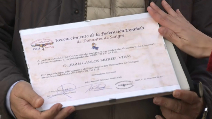 Reconocimiento a los donantes de sangre