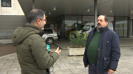 Manuel Boya, en el Hospital Universitario de Badajoz.