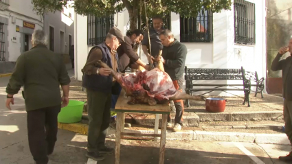 Matanza tradicional en Villarta de los Montes