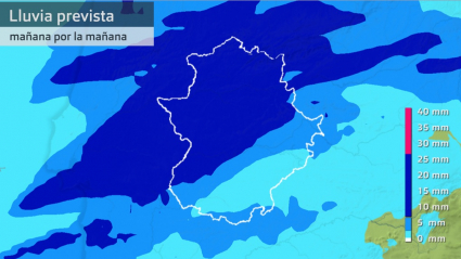 Previsión de lluvia en Extremadura