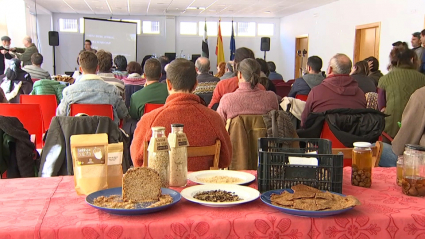 Productos elaborados con bellota presentados en las jornadas 