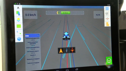 App para la conducción de un tractor