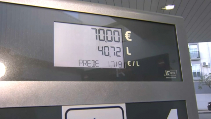 Precio del carburante en una gasolinera