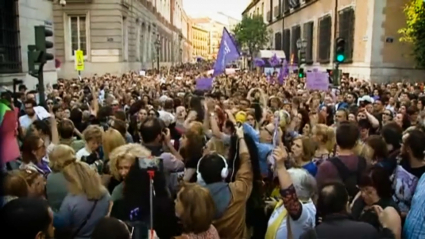 Manifestación por los derechos de las mujeres