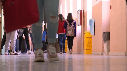 Jóvenes en un centro de educación extremeño.