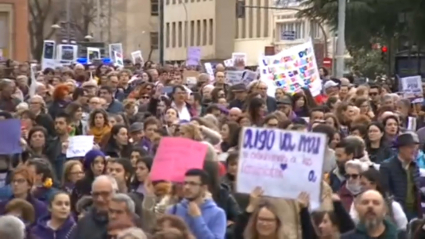 Manifestación 8M en Badajoz.