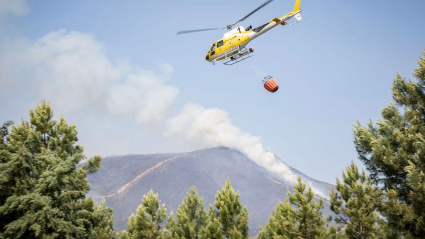 Incendio en el norte extremeño