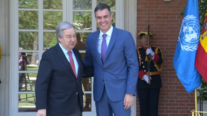 Guterres y Sánchez