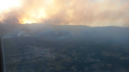 Incendio en Villanueva de la Vera