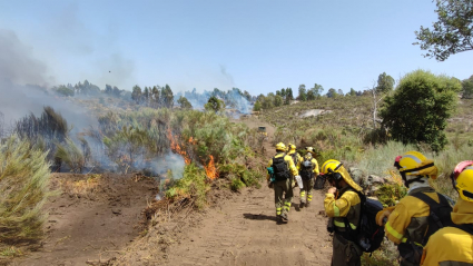 Incendio en Valencia de Alcántara