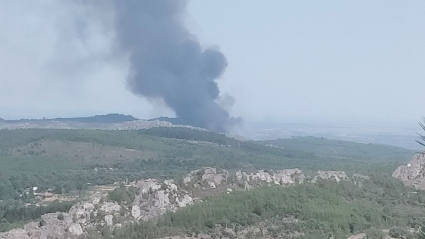 Incendio en Valencia de Alcántara