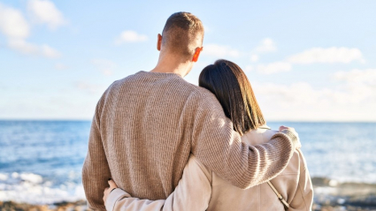 Pareja en la playa