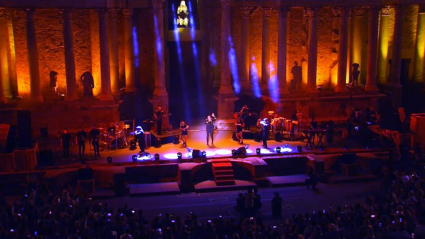 Carlos Rivera en el Teatro Romano de Mérida