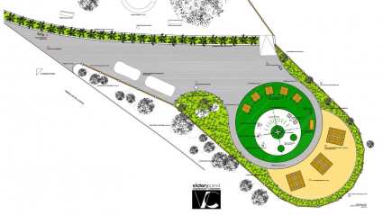 Plano del proyecto de plaza mirador astronómico