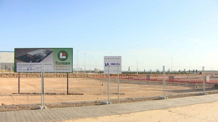 Imagen de las obras de la fábrica de VEGENAT en la plataforma logística