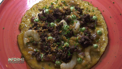 tortilla vaga con morcilla de Guadalupe