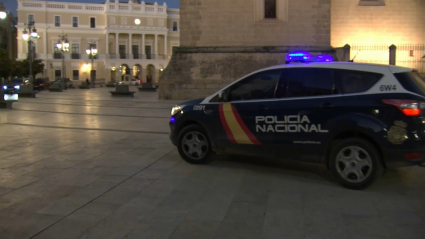Refuerzo policial en el centro de Badajoz