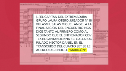 Acta del partido Miajads Santanderina