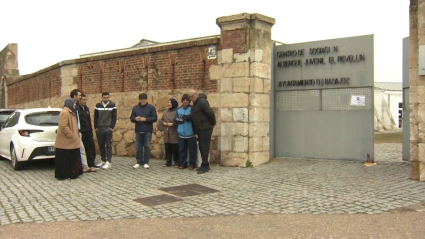 Familias hispano-palestinas en el albergue de Badajoz