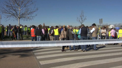 Protesta de agricultores y ganaderos en Mérida