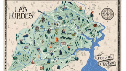 Mapa de Las Hurdes