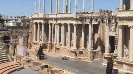 Escenario actual del Teatro Clásico de Mérida