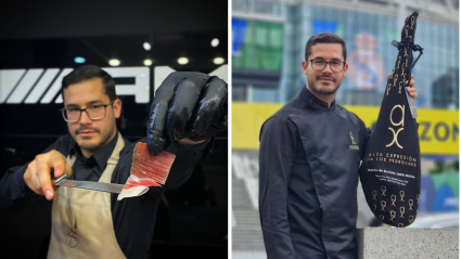 El llerenense Francisco Martínez, el cortador de jamón de la Champions