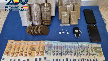 Droga y dinero intervenidos