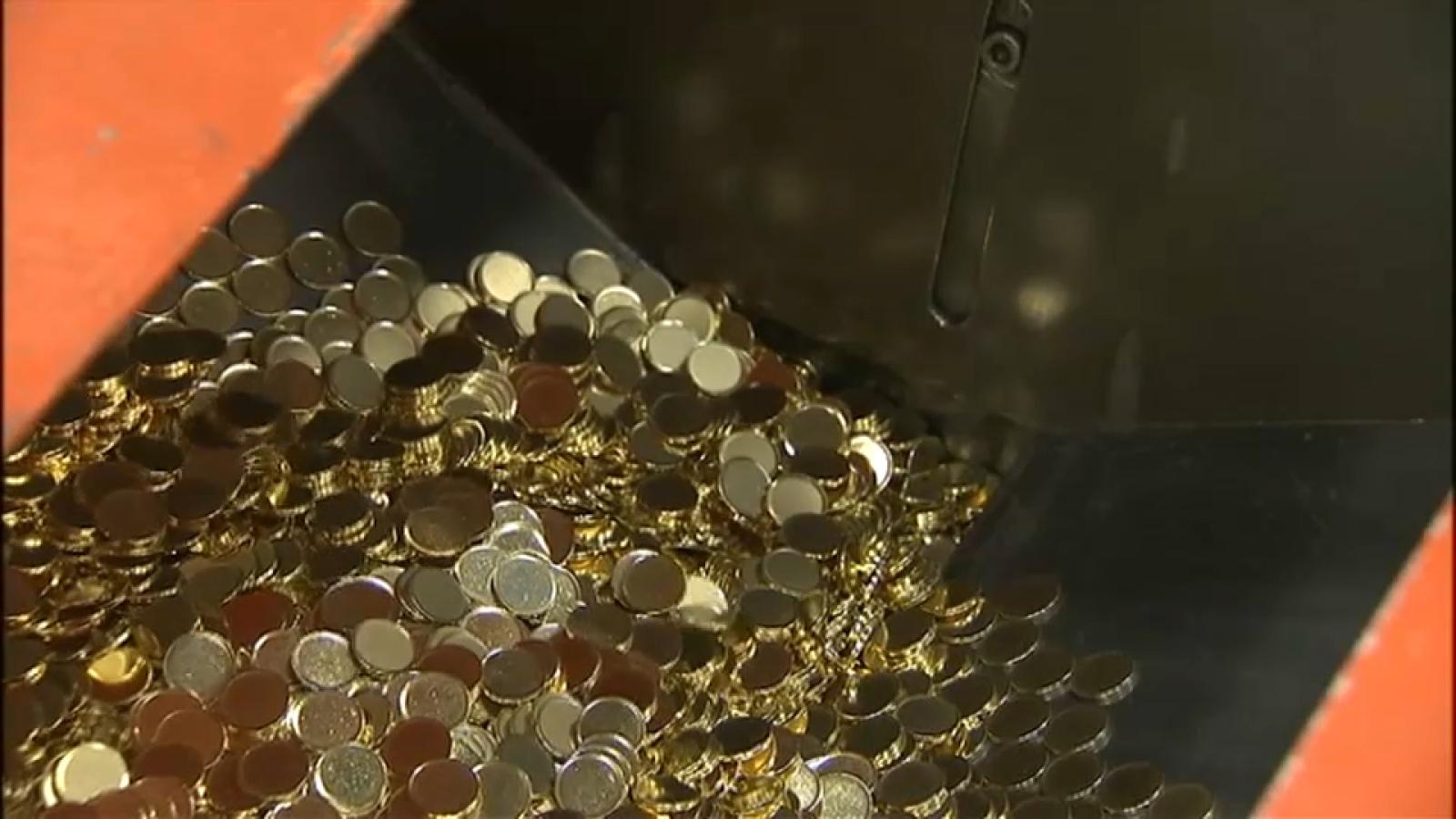 Fabricación de monedas en la Fábrica de Moneda y Timbre