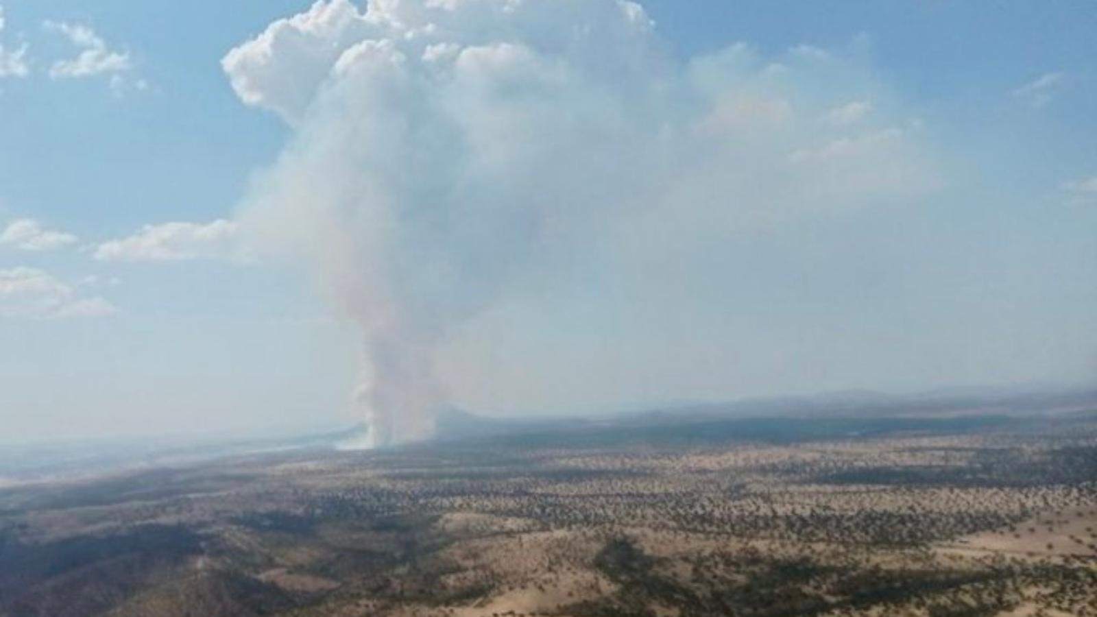 INCENDIO EN HORNACHOS