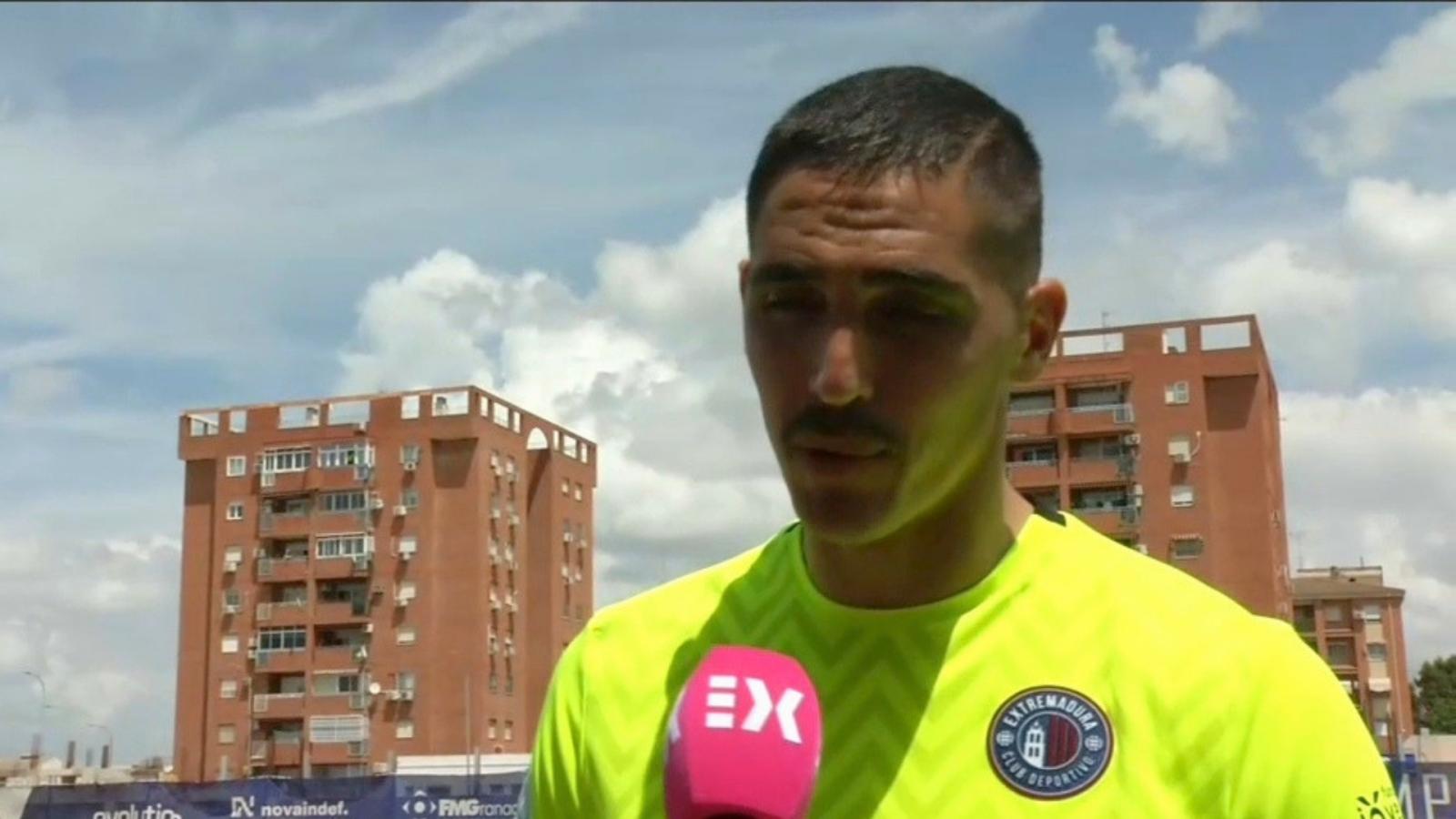 David Robador, portero del Extremadura