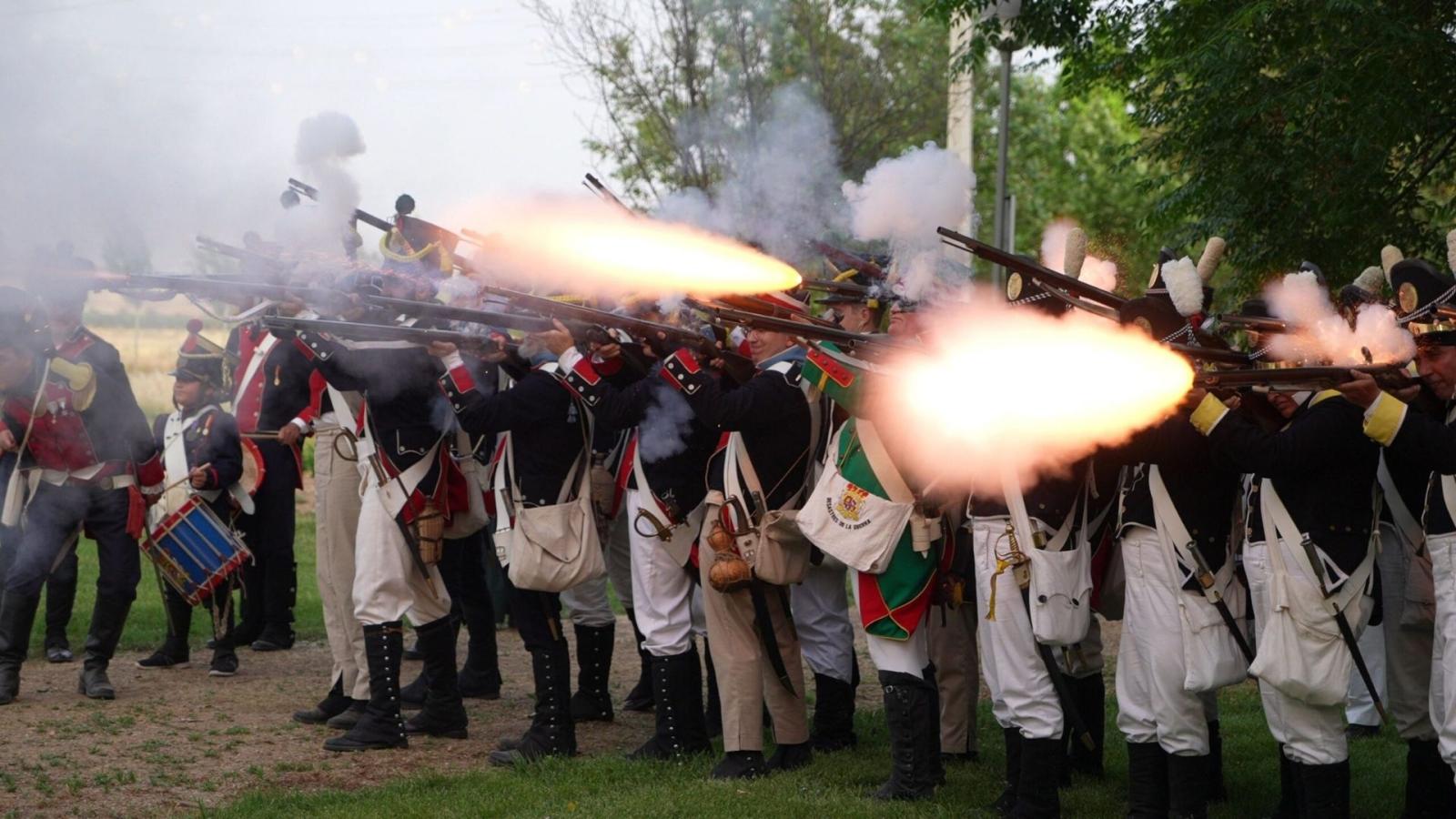 Recreacionistas durante la Fiesta de la Batalla de La Albuera en una imagen de archivo