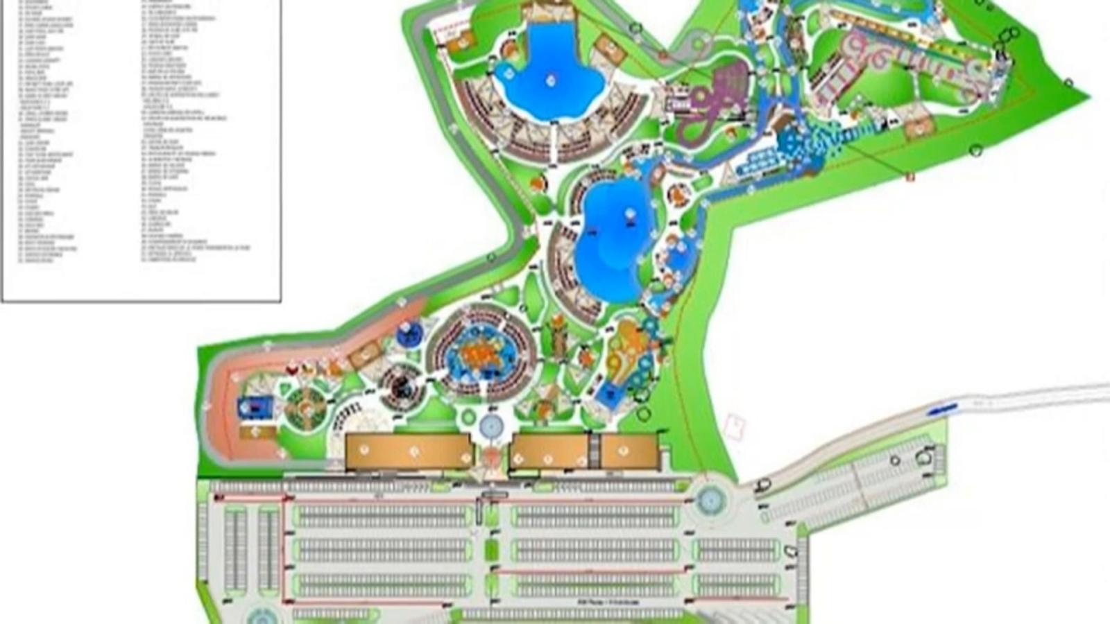 Futuro parque acuático. 