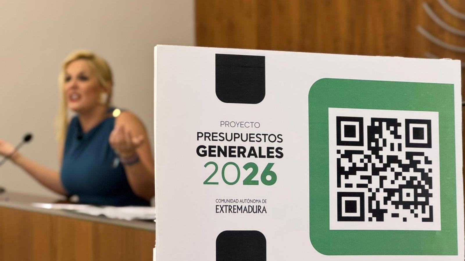 Registros de los Presupuestos Generales de Extremadura para 2026
