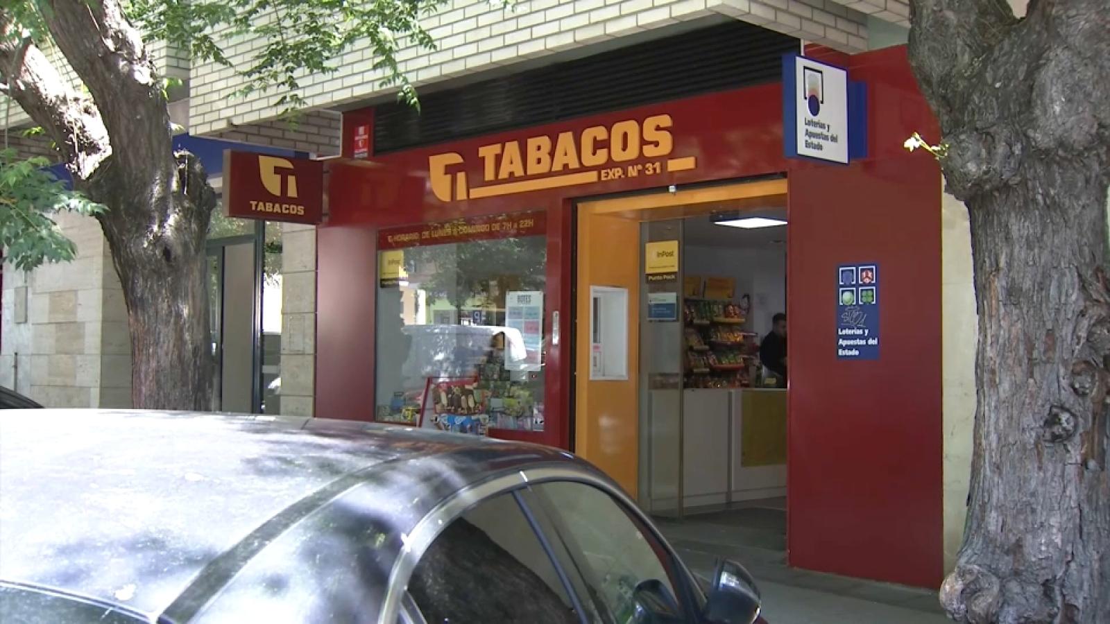 Estanco en el que se produjo el atraco