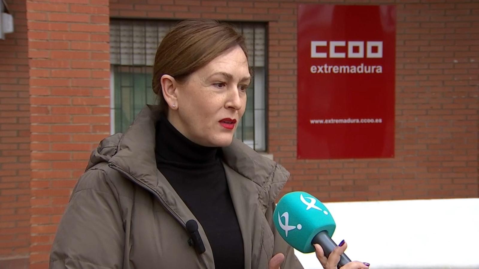 Mari Cruz Lara, secretaria de Formación y Empleo de CCOO Extremadura.