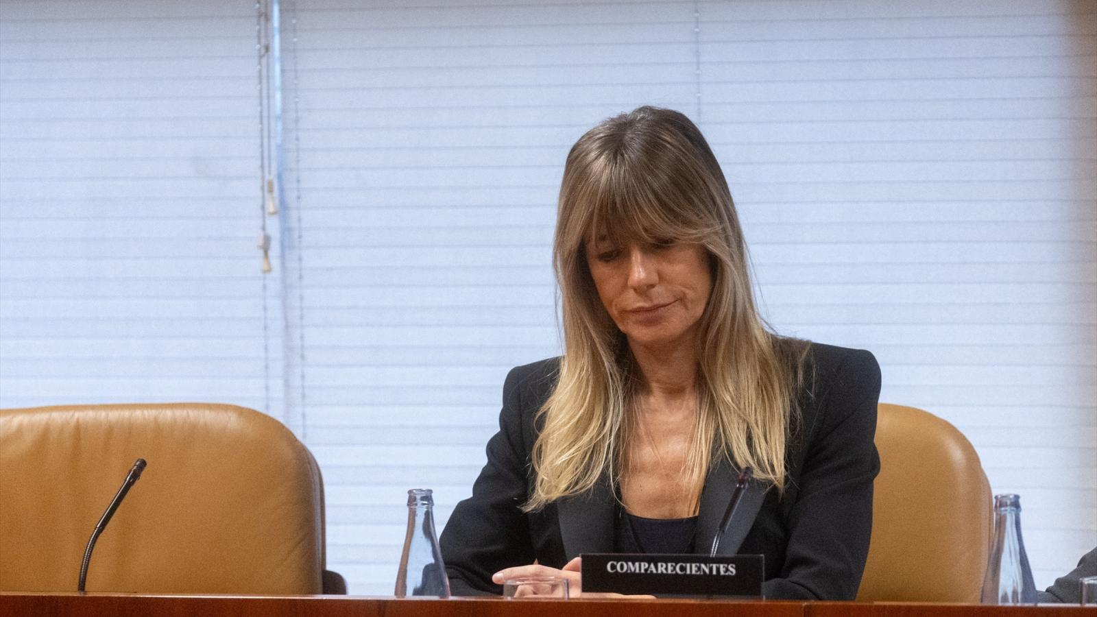 La mujer del presidente del Gobierno, Begoña Gómez, durante la Comisión de Investigación sobre programas de cátedras y postgrados 