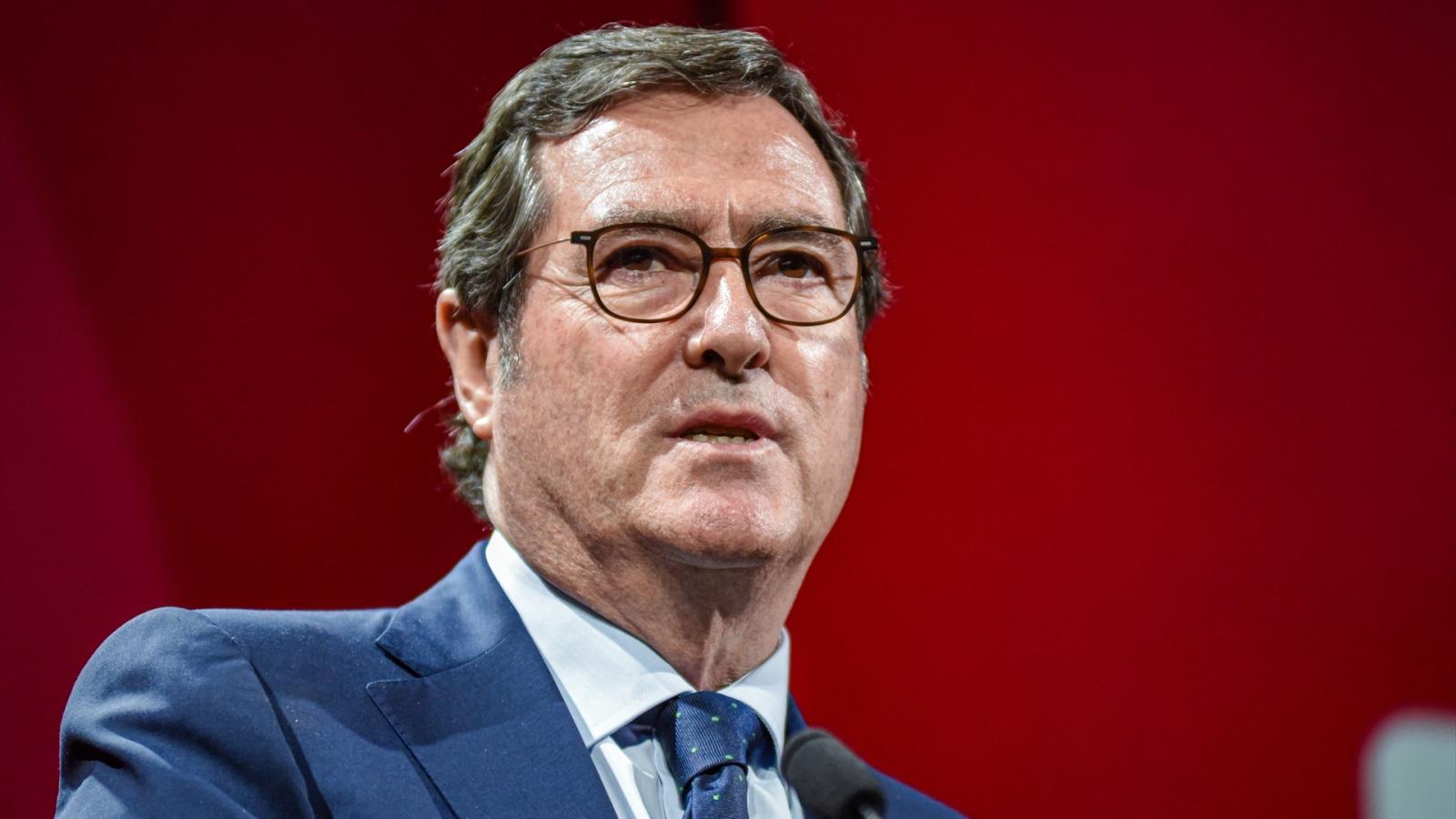 El presidente de la CEOE, Antonio Garamendi