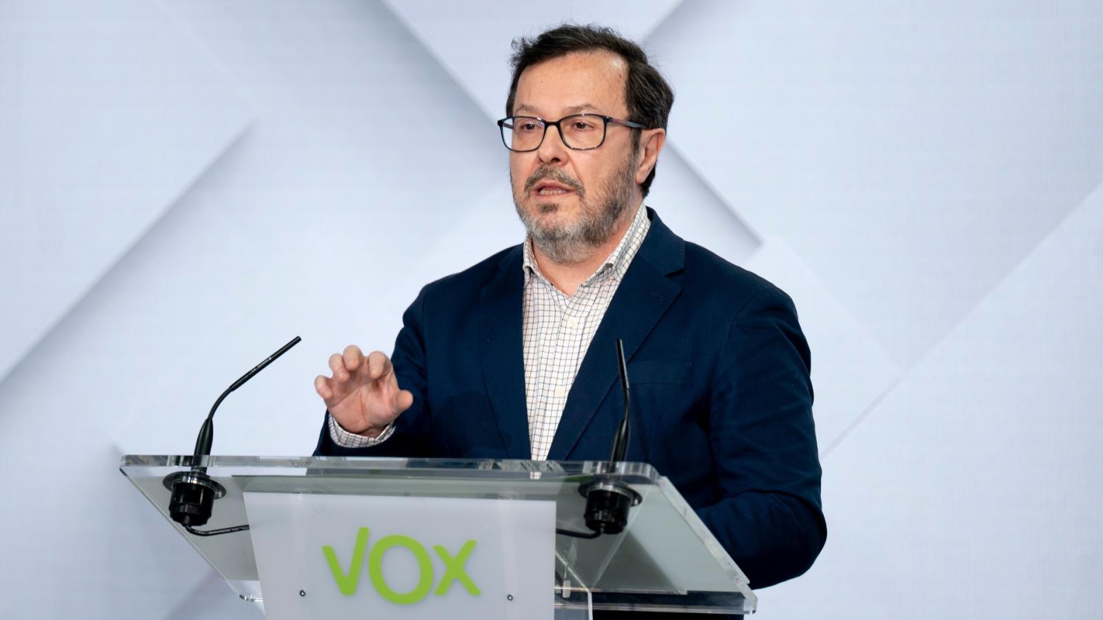 El portavoz de Vox, José Antonio Fúster