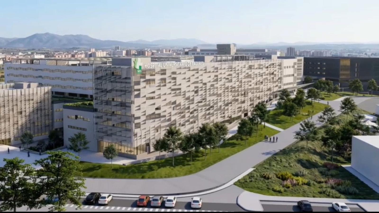 Maqueta de la Segunda Fase del Hospital Universitario de Cáceres