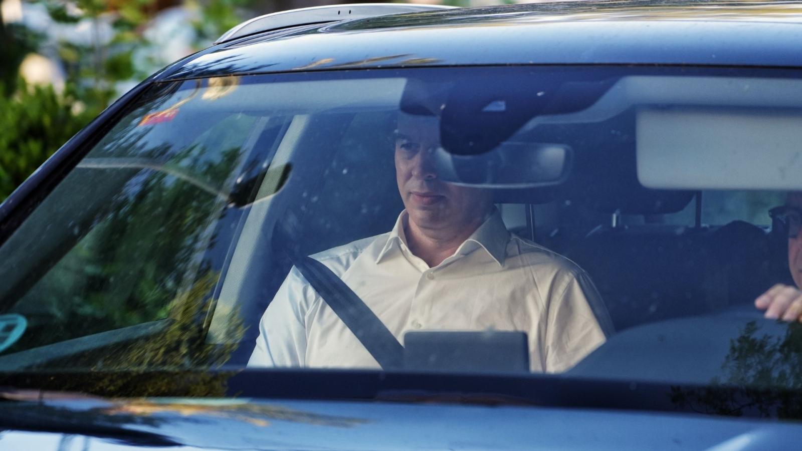 El hermano de Pedro Sánchez, David Sánchez, durante la segunda jornada de un juicio en la Audiencia Provincial de Badajoz,